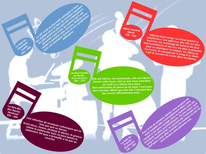 Les créneaux spéciaux Bartas 2017